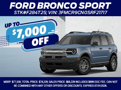 New 25 and 26 Ford Bronco Sport 