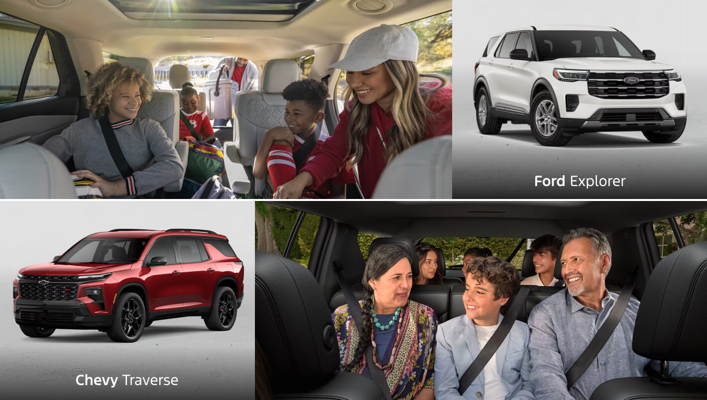 2026 Ford Explorer vs. Chevy Traverse Size & Dimensions