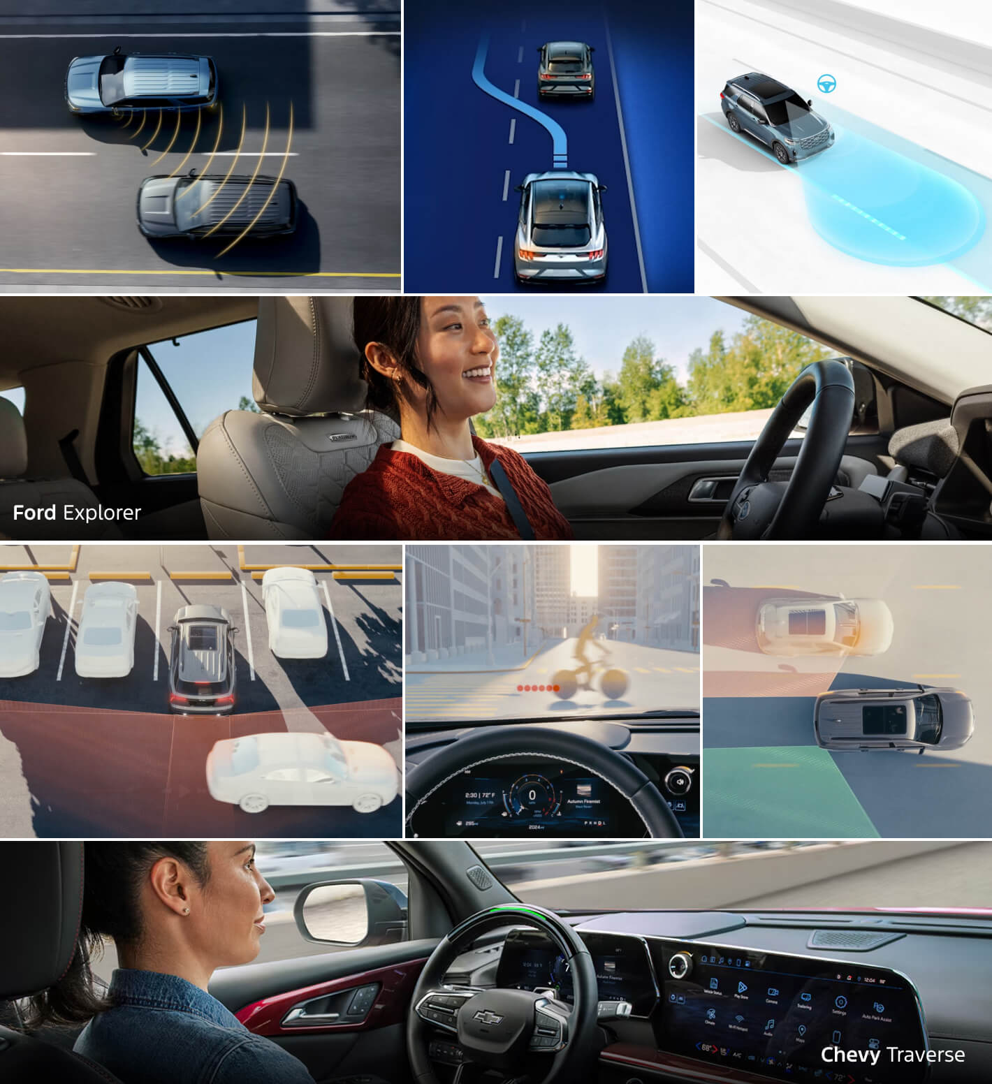 2026 Ford Explorer vs. 2026 Chevy Traverse Safety & Driver Assistance