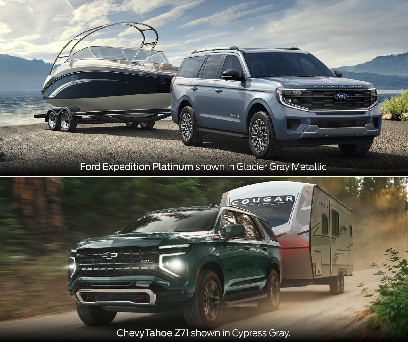 2026 Ford Expedition vs. Chevy Tahoe Towing Capacity