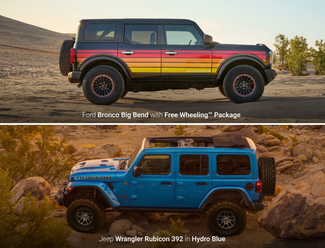 Ford Bronco vs. Jeep Wrangler Off-Road Capabilities