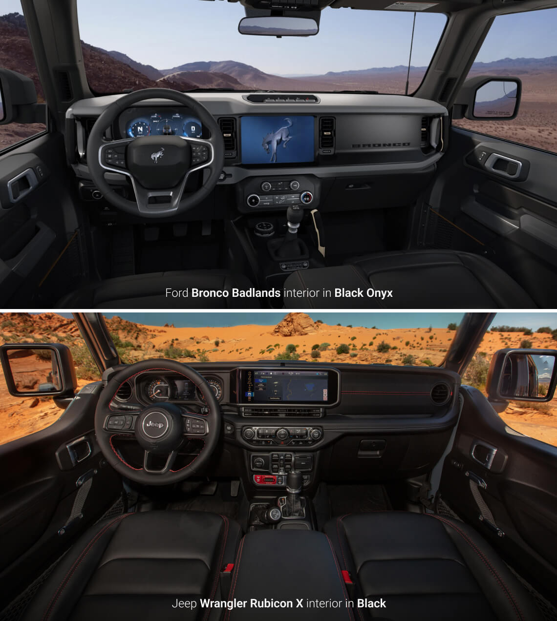 Ford Bronco vs. Jeep Wrangler Infotainment & Technology