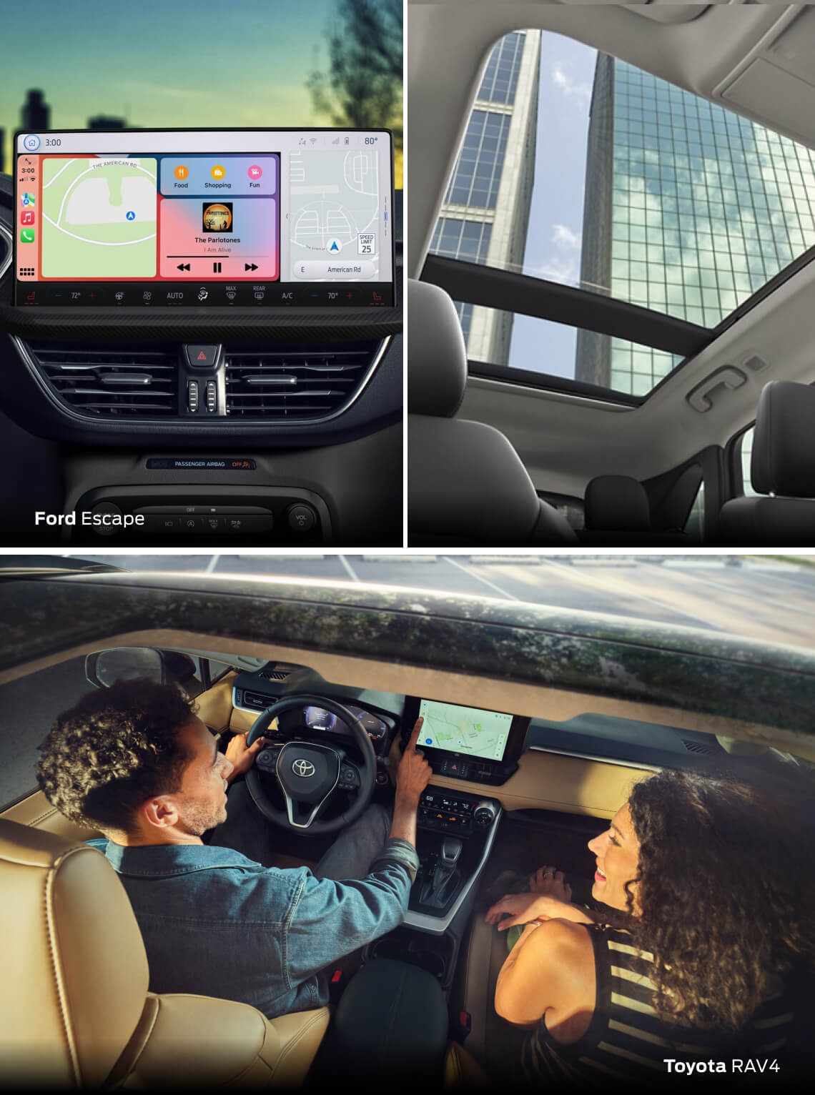 Ford Escape vs. Toyota RAV4 Features & Technology Options