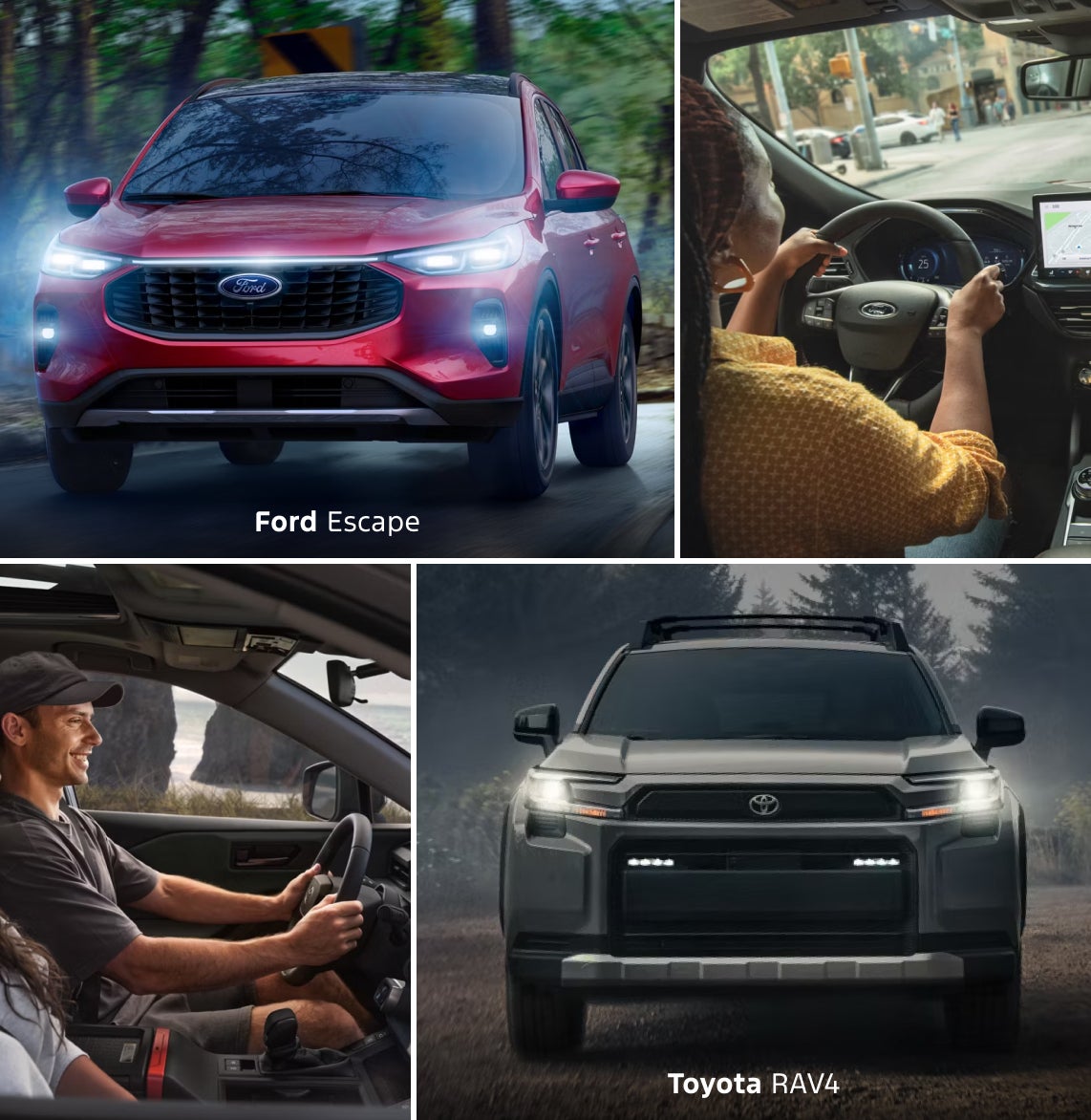 Ford Escape vs. Toyota RAV4 Specs & Performance