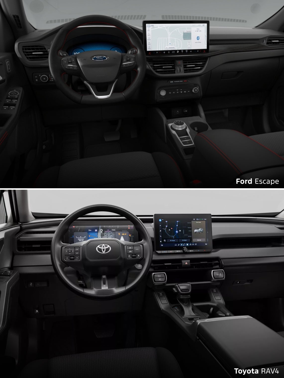 Ford Escape vs. Toyota RAV4 Features & Technology Options